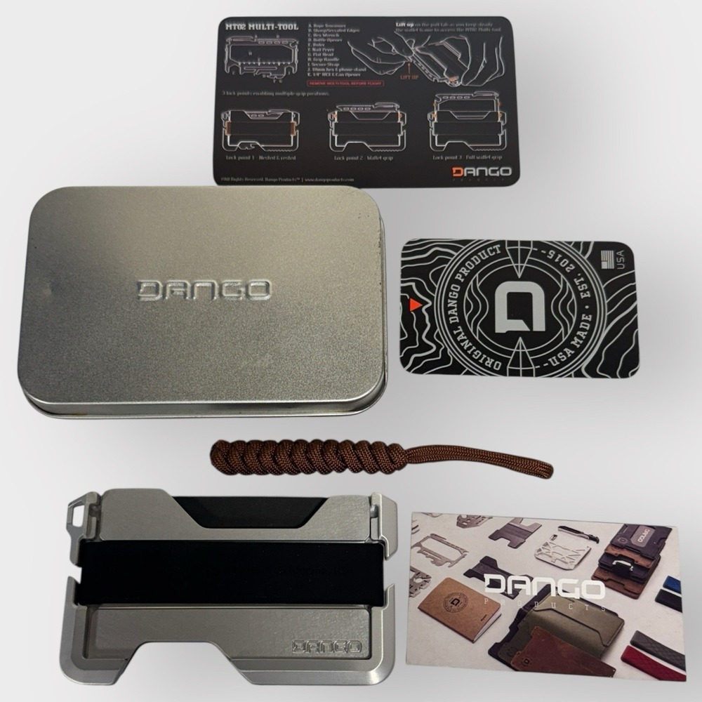 Dango Dapper Wallet Slim USA Made RFID Blocking Genuine Leather Brown NEW